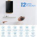 12L Calentador de Gas, 23 kW Calentador de Agua a Gas Natural, Calentador de Agua a Gas Instantáneo Temperatura Constante Inteligente (Negro)