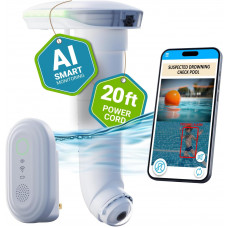 Alarma inteligente de piscina con IA – Cámara dual Alarma inteligente de piscina con IA – Cámara dual