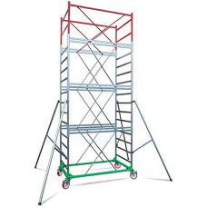 Andamio prof. metal 6 m 11,90 h. Trabajo accesorios – ud. 4 niveladores eco, composición – completo (norma UNI EN 1004) Andamio prof. metal 6 m 11,90 h. Trabajo accesorios – ud. 4 niveladores eco, composición – completo (norma UNI EN 1004)