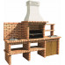 Barbacoa de Obra Prefabricada de Leña y Carbón Modelo Luxor Royal Barbacoa de Obra Prefabricada de Leña y Carbón Modelo Luxor Royal
