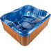 Bañera de hidromasaje LED de acrílico azul madera clara 180 x 215 cm Bañera de hidromasaje LED de acrílico azul madera clara 180 x 215 cm