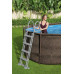 Bestway Piscina Desmontable Tubular Power Steel Oval Diseño Ratán 549x274x122 cm con Depuradora Cartucho 5.678 L/H con Cobertor y Escalera Bestway Piscina Desmontable Tubular Power Steel Oval Diseño Ratán 549x274x122 cm con Depuradora Cartucho 5.678 L/H con Cobertor y Escalera