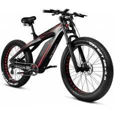  Bicicleta eléctrica para Adultos 28mph 1000W / 750W Motor 26"4.0 Llanta de Grasa Bicicleta eléctrica de montaña Fibra de Carbono Todo Terreno Choque de Hombro Nieve Bicicleta eléctrica 