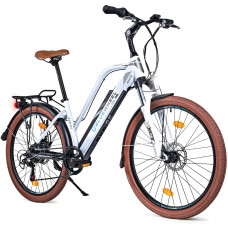  Bluewheel Bicicleta eléctrica para mujer de 26 pulgadas, marca de calidad alemana, Pedelec de conformidad con la UE, motor de 250 W, batería de iones de litio BXB85 con cambio de 7 velocidades Shimano 