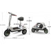 CHHD Bicicleta eléctrica Plegable - Bicicleta eléctrica de 3 Ruedas Delantera de 12 Pulgadas, Trasera de 10 Pulgadas Batería de Litio de 10 A Mini portátil Plegable rápido CHHD Bicicleta eléctrica Plegable - Bicicleta eléctrica de 3 Ruedas Delantera de 12 Pulgadas, Trasera de 10 Pulgadas Batería de Litio de 10 A Mini portátil Plegable rápido