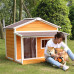 Casa de Perro de Madera Maciza 