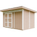 Caseta Jardin Exterior Paneles a Base de Madera LP SmartSide 8,7 m² con Suelo y Baldosas Bituminosas 