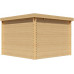 Caseta de jardín de Madera con Techo Plano 8,8 m² de 28 mm de Grosor 