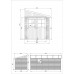 Cobertizo de Madera para jardín 10.1m2 con Pared Lateral con Suelo 
