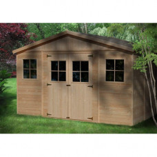 Cobertizo de Madera para jardín con Suelo TRATADO- A250x300mx300cm 9m2 Cobertizo de Madera para jardín con Suelo TRATADO- A250x300mx300cm 9m2
