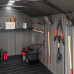 Cobertizo de jardín Lifetime 60351 TieDex 6 x 2,4 m, corte áspero, doble entrada 