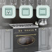 Cocina de gas GURARI GCH E 914 BL r, retro, gas eléctrico Cocina de gas GURARI GCH E 914 BL r, retro, gas eléctrico