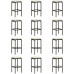 Conjunto Muebles de Jardin 4 Mesa y 12 Sillas para Exterior