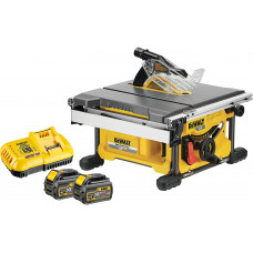 DeWalt DCS7485T2-QW Sierra de Mesa sin escobillas XR Flexvolt 54V con 2 baterías 54V/18V Li-Ion 6, 0 W, 54 V, Negro y Amarillo, Set de 5 Piezas DeWalt DCS7485T2-QW Sierra de Mesa sin escobillas XR Flexvolt 54V con 2 baterías 54V/18V Li-Ion 6, 0 W, 54 V, Negro y Amarillo, Set de 5 Piezas