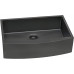 Ruvati - Fregadero de cocina con delantal, acero inoxidable mate, color negro Ruvati - Fregadero de cocina con delantal, acero inoxidable mate, color negro