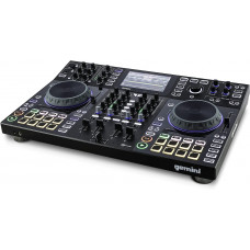 Gemini Sound SDJ-4000 DJ Equipment Console Table con 2 cubiertas Gemini Sound SDJ-4000 DJ Equipment Console Table con 2 cubiertas