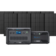 Generador portátil AC300+2xPV350 panel solar con baterías de expansión B300, 3072 Wh Generador portátil AC300+2xPV350 panel solar con baterías de expansión B300, 3072 Wh