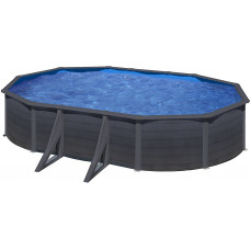 Gre Piscina Desmontable Kea Ovalada Grafito - 500 x 300 cm. Gre Piscina Desmontable Kea Ovalada Grafito - 500 x 300 cm.