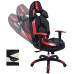 HZYDD Silla de Oficina,Silla de Juego de Cuero de Escritorio,Silla de Carreras Ajustable ergonómica de Alta Espalda,Silla de computadora giratoria,reposacabezas y Soporte Lumbar