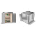 ILESTO Cobertizo de Jardín John-Boy - Almacenamiento Exterior de Acero Impermeable con Techo - Cerradura, Estantería (190 x 118 x 214 cm, Gris Metal!) ILESTO Cobertizo de Jardín John-Boy - Almacenamiento Exterior de Acero Impermeable con Techo - Cerradura, Estantería (190 x 118 x 214 cm, Gris Metal!)