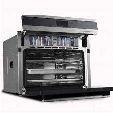 JIEZ Oven Solo Horno de microondas en Silver Tact Horno Individual eléctrico Empotrado - Horno de convección halógeno Acero Inoxidable Ideal para Asar, Hornear JIEZ Oven Solo Horno de microondas en Silver Tact Horno Individual eléctrico Empotrado - Horno de convección halógeno Acero Inoxidable Ideal para Asar, Hornear