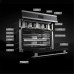 JIEZ Oven Solo Horno de microondas en Silver Tact Horno Individual eléctrico Empotrado - Horno de convección halógeno Acero Inoxidable Ideal para Asar, Hornear
