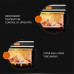JIEZ Oven Solo Horno de microondas en Silver Tact Horno Individual eléctrico Empotrado - Horno de convección halógeno Acero Inoxidable Ideal para Asar, Hornear