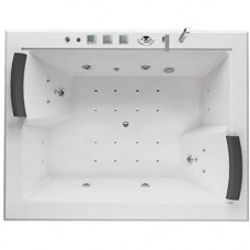 Jet-Line - Bañera de hidromasaje para 2 personas con cromoterapia y función de masaje 170x100 Jet-Line - Bañera de hidromasaje para 2 personas con cromoterapia y función de masaje 170x100