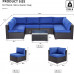 Juego de muebles de jardín de 7 piezas 