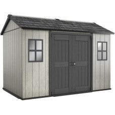 Keter - Caseta de jardín exterior Oakland 1175 SD, Color gris Keter - Caseta de jardín exterior Oakland 1175 SD, Color gris