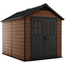 Keter 243409 - Caseta de jardín exterior Newton 757, color marrón Keter 243409 - Caseta de jardín exterior Newton 757, color marrón