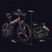 L.HPT Bicicleta de montaña eléctrica Bicicleta Plegable para Hombre 26 Pulgadas 27 48V10Ah batería de Litio Bicicleta para Adultos Carga máxima 150 kg Resistencia 90 km Negro + Rojo L.HPT Bicicleta de montaña eléctrica Bicicleta Plegable para Hombre 26 Pulgadas 27 48V10Ah batería de Litio Bicicleta para Adultos Carga máxima 150 kg Resistencia 90 km Negro + Rojo