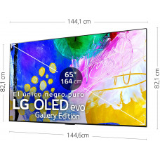 LG Televisor OLED65G26LA - Smart TV webOS22 65 pulgadas 164 cm 4K LG Televisor OLED65G26LA - Smart TV webOS22 65 pulgadas 164 cm 4K