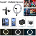 Máquina Cabina de Fotos 360 con Anillo Luz Soporte Cámara Ajustable 