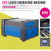 Orion Motor Tech 80W Máquina de Grabador Láser de CO2 600x1000mm Máquina de Grabador Láser con 2 Tubos Láser y 2 Cabezales Grabadora Láser Profesional con Software RDWorks (80W 600X1000mm)