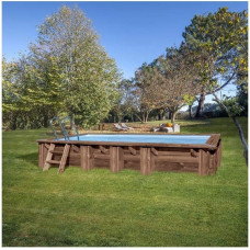 Piscina Rectangular SUNBAY 618 x 320 x 130 cm Con escalera Piscina Rectangular SUNBAY 618 x 320 x 130 cm Con escalera