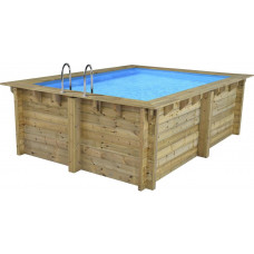Piscina Rectangular de Madera Caimans - 4,10 x 3,00 x 1,24 m Piscina Rectangular de Madera Caimans - 4,10 x 3,00 x 1,24 m