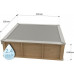 Piscina de madera NaturalWood Pistoche – 2,26 x 2,26 x 0,63 m 