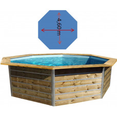 Piscina madera octogonal 460 x 111 cm Piscina madera octogonal 460 x 111 cm