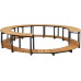 Piscina y spa marco de madera de acacia maciza de 273 x 53 cm Piscina y spa marco de madera de acacia maciza de 273 x 53 cm