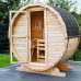 Sauna de barril Pini Wood L, montaje sin montaje Sauna de barril Pini Wood L, montaje sin montaje