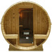Sauna de exterior 189×220 cm finlandesa en forma de barril con estufa de leña Sauna de exterior 189×220 cm finlandesa en forma de barril con estufa de leña