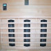 Sauna de infrarrojos 153 x 110 cm con techo adecuado para instalación en exteriores cromoterapia Sauna de infrarrojos 153 x 110 cm con techo adecuado para instalación en exteriores cromoterapia