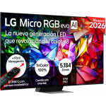 Smart TV LG 86MRGB96B6B Micro RGB AI 86 4K Sin Reflejos 97.8% 2026 Smart TV LG 86MRGB96B6B Micro RGB AI 86 4K Sin Reflejos 97.8% 2026