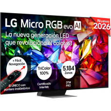 Smart TV LG 86MRGB96B6B Micro RGB AI 86 4K Sin Reflejos 97.8% 2026