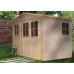 TIMBELA M334F+M334G Cobertizo de Madera para jardín- Puerta con Cerradura Suelo TRATADO - A226x324x216cm-6m2 Cobertizo de Madera Natural TIMBELA M334F+M334G Cobertizo de Madera para jardín- Puerta con Cerradura Suelo TRATADO - A226x324x216cm-6m2 Cobertizo de Madera Natural