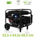  Tecnoware Generador Eléctrico 9200VA - Monofásico 230 Vac, 50 Hz - Motor de combustión interna a Gasolina (Capacidad del Tanque 25 L) - Arranque Manual, Eléctrico y Automático 
