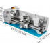 Torno de metal 1100W Husillo 38 mm Portabrocas Motor sin rubor 