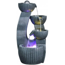 XQKQ Humidificador Creativo, Fuente de Agua de sobremesa Fuente de Agua de sobremesa para Interiores/Exteriores 4 Cuencos escalonados Fuente de Agua de Cascada para Mesa Escritor XQKQ Humidificador Creativo, Fuente de Agua de sobremesa Fuente de Agua de sobremesa para Interiores/Exteriores 4 Cuencos escalonados Fuente de Agua de Cascada para Mesa Escritor