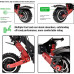  YX-ZD Scooter Eléctrico Todoterreno De 11 '', Bicicleta Eléctrica Plegable para Adultos, Batería De Gran Capacidad De 6000 W, 60 V, 33,6 Ah, Velocidad Máxima, 100 Km/H, Distancia Máxima De 100 Km 